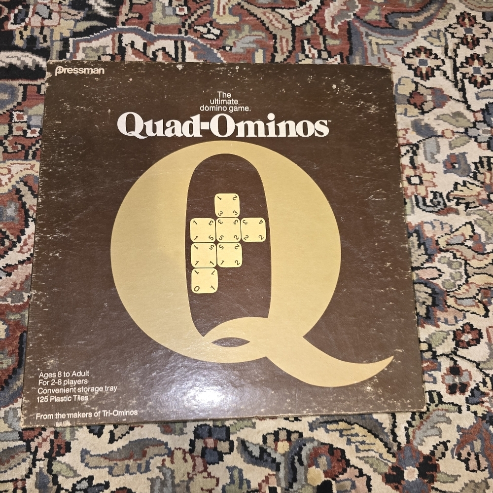 Vintage Quad-Ominos Game